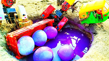 Diy Tractor Stuck in mud tractor trolley load egg science project, Shail ips, keepvilla,