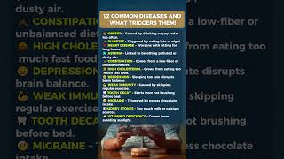 12 Hidden Triggers Behind Common Diseases