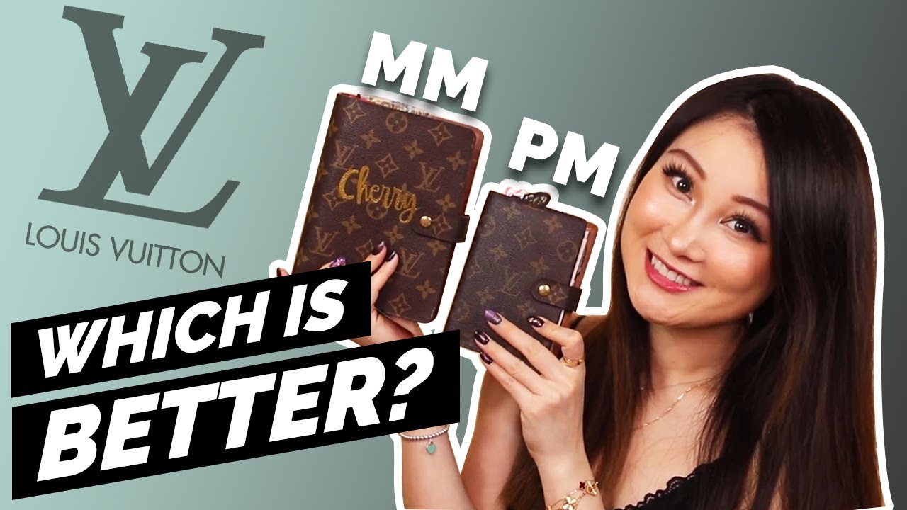 LOUIS VUITTON AGENDA COMPARISON, GM vs. MM vs. PM