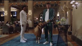 Two time MVP Nikola Jokić & Peyton Watson in new commercial for @hotelsdotcom - Don't miss bloopers