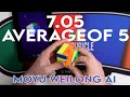7.05 Average on MoYu WeiLong AI | Rowe Hessler