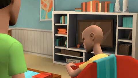 Caillou Sneaks to Joe