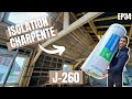 Isolation de la charpente  laine de verre combles  rampants  vlog rnovation hangar 34 j260