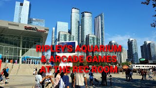 Toronto's Ripley's Aquarium & Rec Room Arcade Games with Mom - What to do & see in Toronto, Canada