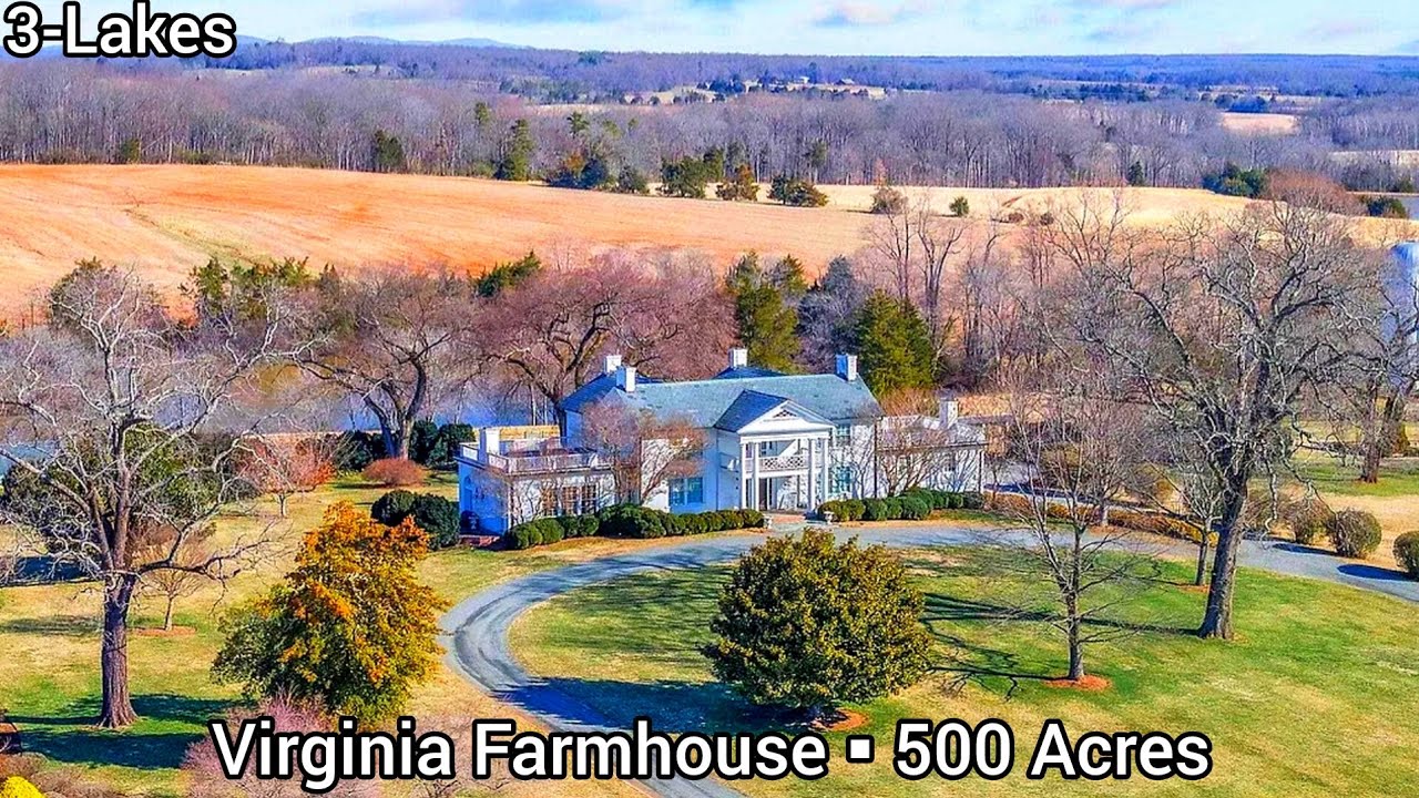 Virginia Farms For Sale | 500 Acres | Virginia Land For Sale | 2-Large Lakes | 3 Guest Houses