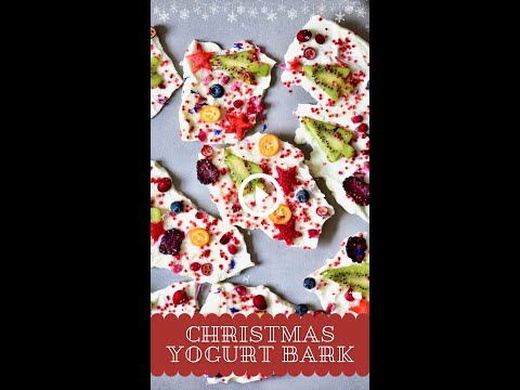 Festive Frozen Yogurt Bark Recipe