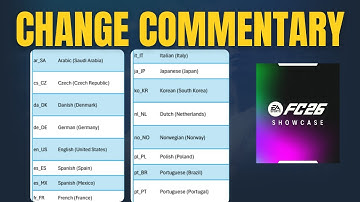 How to change commentary in FC 26 ?