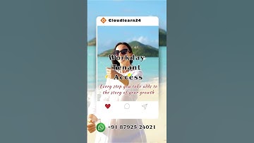 Workday Tenant Access|Cloudlearn24| #livetraining #workdaytraining #humancapitalmanagement #workday