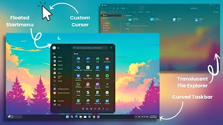Customize Windows Like a Pro! 🚀 Floating Start Menu, Curved Taskbar & More!