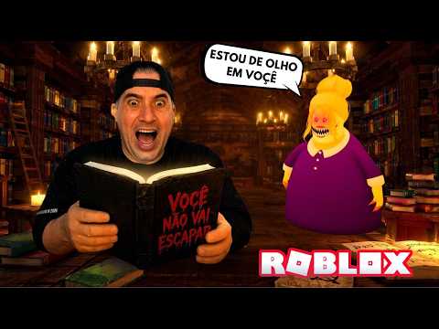 ESCAPE DA BIBLIOTECA MAIS ASSUSTADORA DA TIA MARIE ( Escape Miss Marie's Library) | ROBLOX