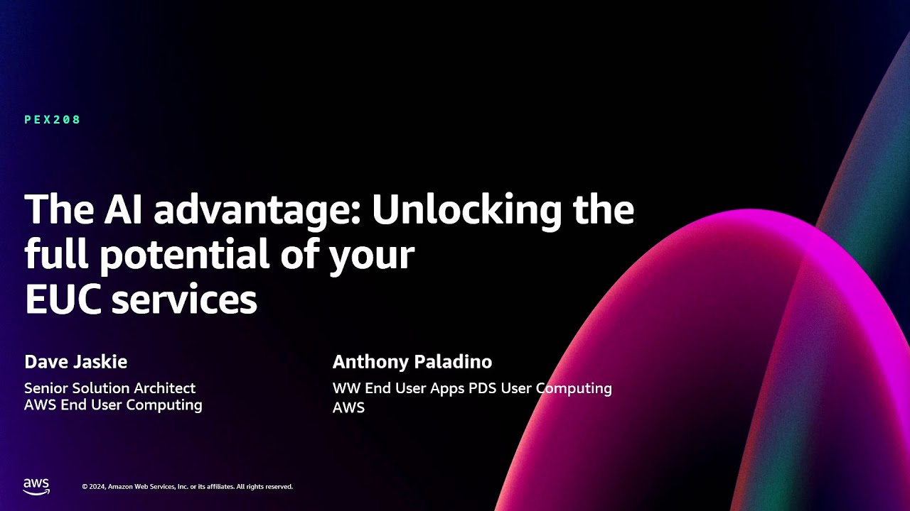 AWS re:Invent 2024 - The AI advantage: Unlocking the full potential of ...