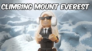 CLIMBING THE TALLEST MOUNTAIN IN ROBLOX...