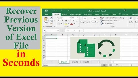 Recover Previous Version of Excel File in Seconds (No Backup Needed) | Excel Tech & Tricks