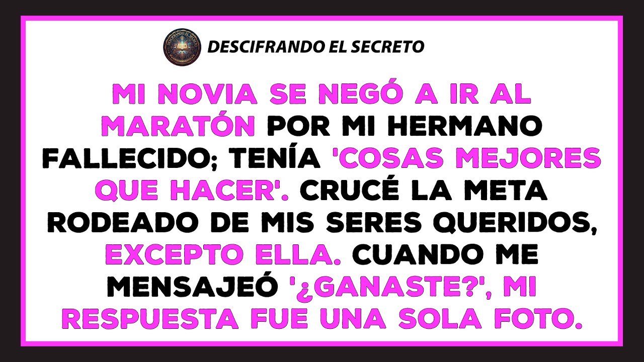 Mi novia no irá a mi maratón: correr es aburrido y ella tiene cosas mejores que hacer.