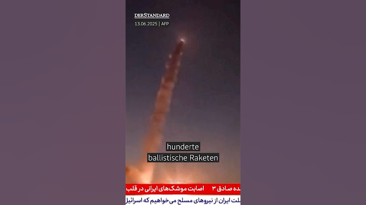 Iranische Raketen treffen Tel Aviv in Israel