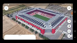 MEWA Arena / Mainz 05 fc stadiums /2024 europe shampions /stadiums / Google Earth 3D maps