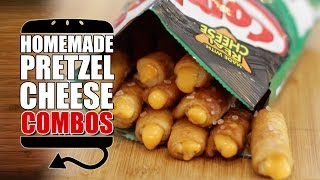 Rezept für Pizzacracker- und Nacho-Käse-Brezel-Kombinationen | HellthyJunkFood screenshot 5