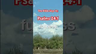 Psalms 24:1 shorts bible reading bibleverse