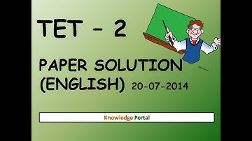 TET 2 exam paper solution with quickest method (Gujarati) 2014