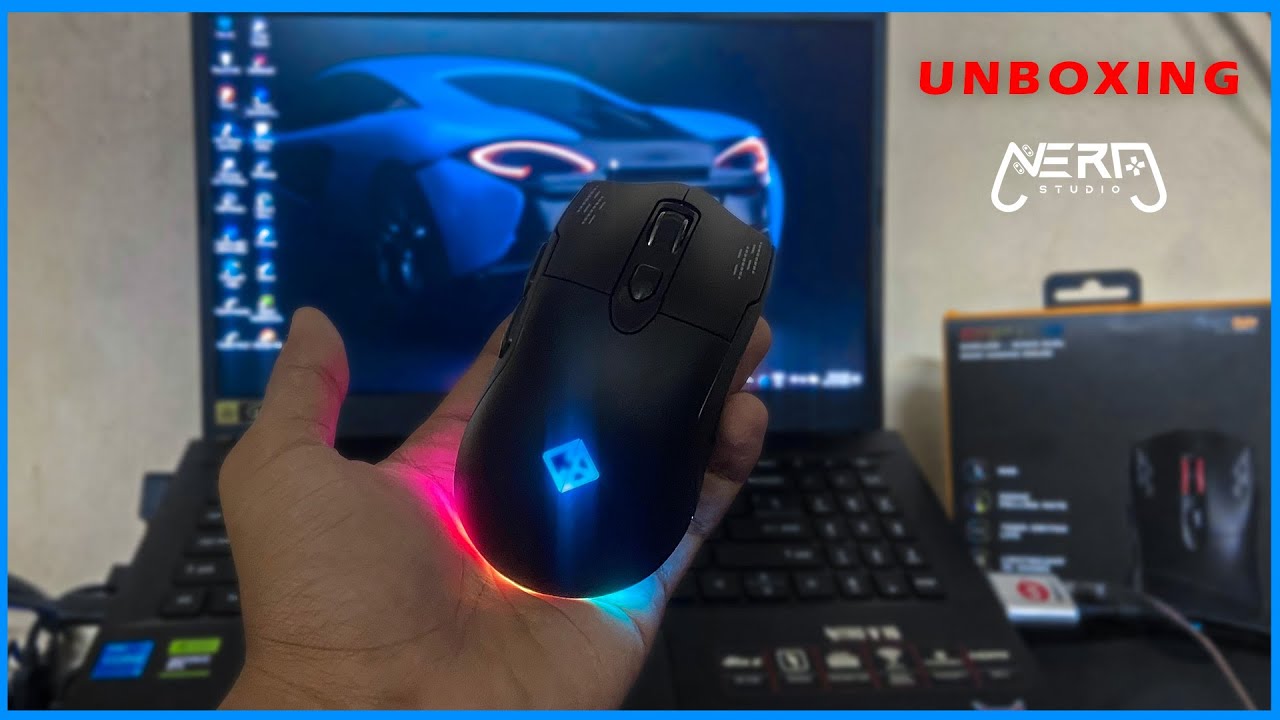 Cosmic Byte Raptor GamingMouse unboxing, Dual Mode Wireless + Wired # ...