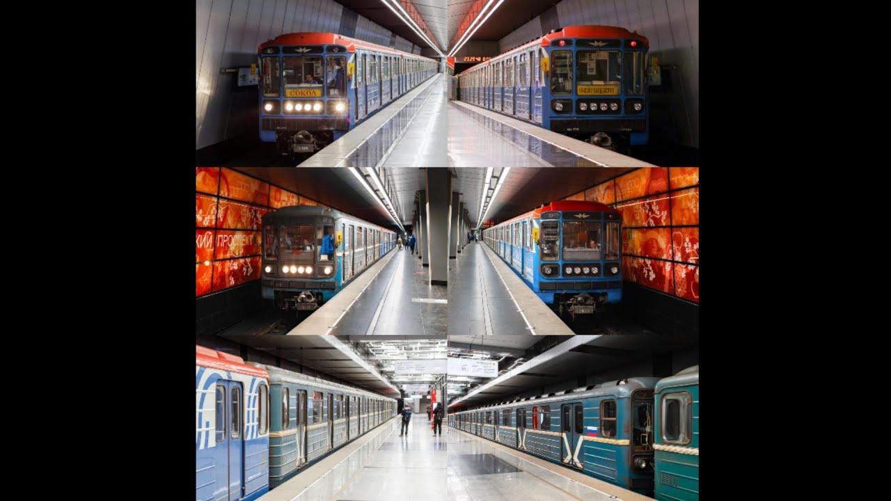 11.12 Ночная перегонка метропоезда типа 81-717.5/81-714.5М, №10119 - №2627 из ТЧ-18 в ТЧ-16. Москва