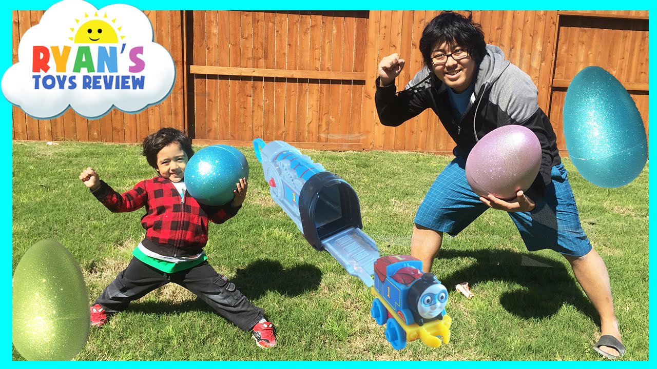 HUGE Easter Eggs Hunt Surprise Toys Challenge with Thomas and Friends