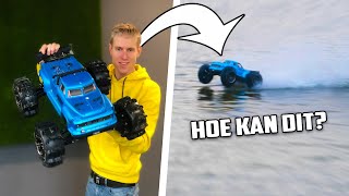 MET EEN AUTO OVER HET *WATER RIJDEN*