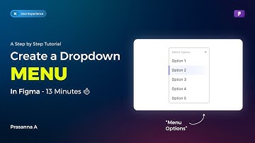 Create a DROPDOWN MENU in Figma (Tutorial)