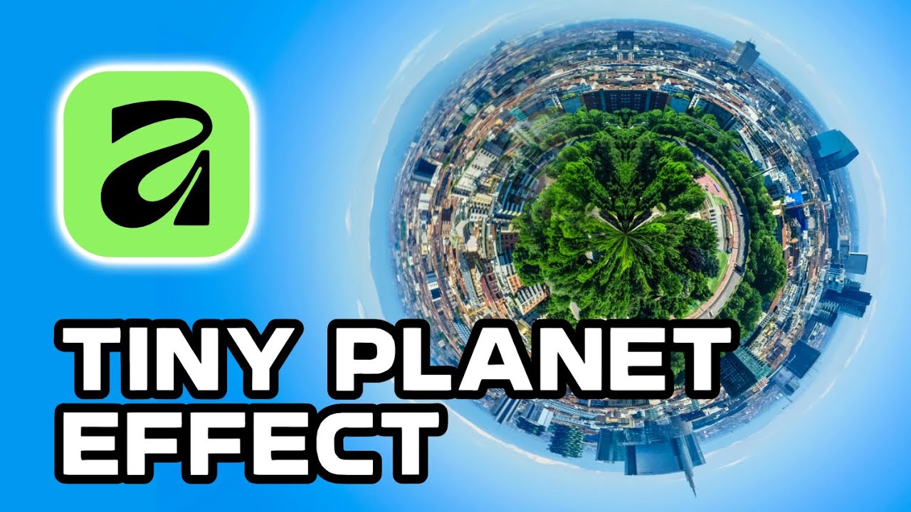 Tutorial Affinity Canva, Cara Membuat Efek Tiny Planet - YouTube