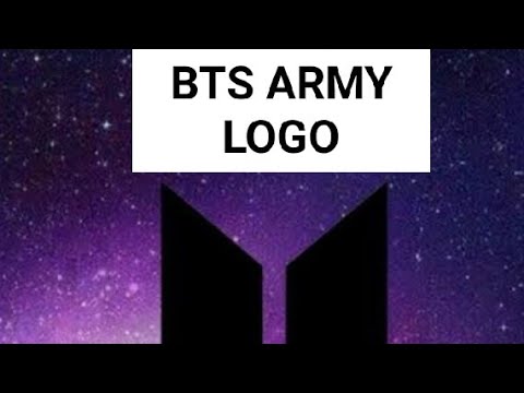 How To Draw BTS Logo With Galaxy Background||How to Draw BTS Logo with Oil  pastel||LOGO special||BTS - YouTube