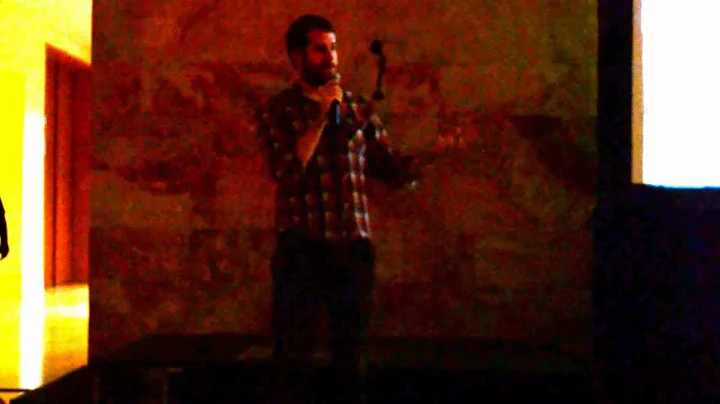 Guy Choate tells a story at the VMFA.