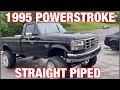 1995 Ford F-250 POWERSTROKE DIESEL EXHAUST w/ 3 INCH STRAIGHT PIPES!