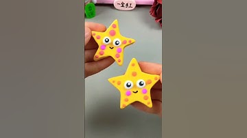 How to Make clay Star fish|‎@Telented57#clayart#starfish#diy#craft#origami#clay#fish#artandcraft#art