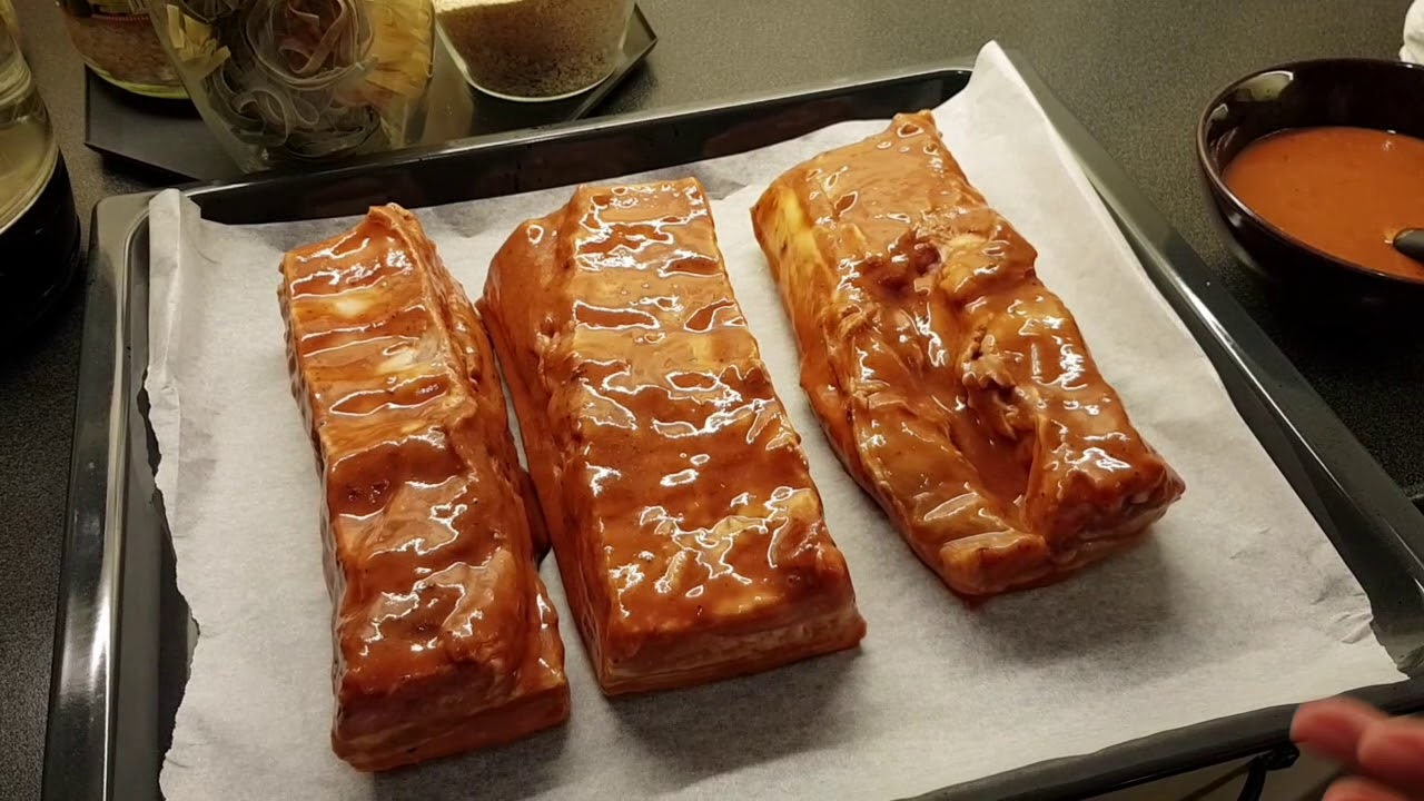 Свиные рёбрышки в кока кола