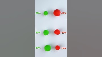 Green + Red in 3 Ratios 💚❤️ | Satisfying ASMR Color Mixing #shorts