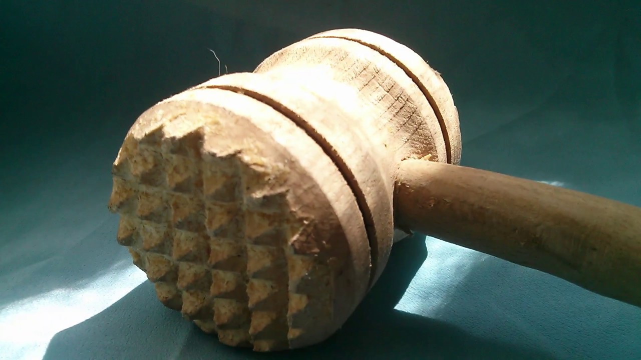 Деревянный молоток для отбивания мяса / Wooden hammer for beating meat ...