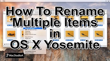 How To Batch Rename Multiple Files macOS