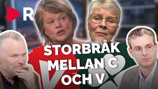 Riks reagerar: Avdankade C- och V-toppar bråkar om regeringskaoset