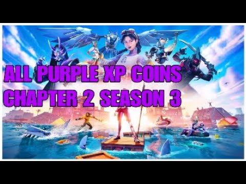 ALL 5 PURPLE XP COINS LOCATIONS..!! Secret XP coins ...