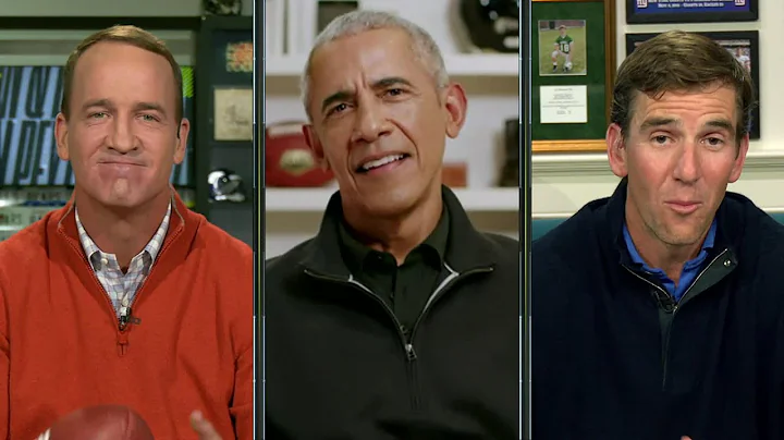 Barack Obama joins the Manning Cast on 'MNF' to ta...