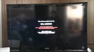 Sony Bravia KDL-46S5100 Software Update Tutorial screenshot 5