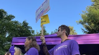 Trinity Health workers in Grand Haven call for improved contract with 24-hour strike