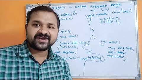 Overloading Assignment Operator(=) || C++ Program