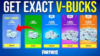 Fortnite - How to Get EXACT V-BUCKS for Skins & Battlepass! (Tutorial)