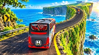 🚌 BUS vs IMPOSSIBLE ROAD! 😱🔥 | Open World City Bus Driving 3D screenshot 1