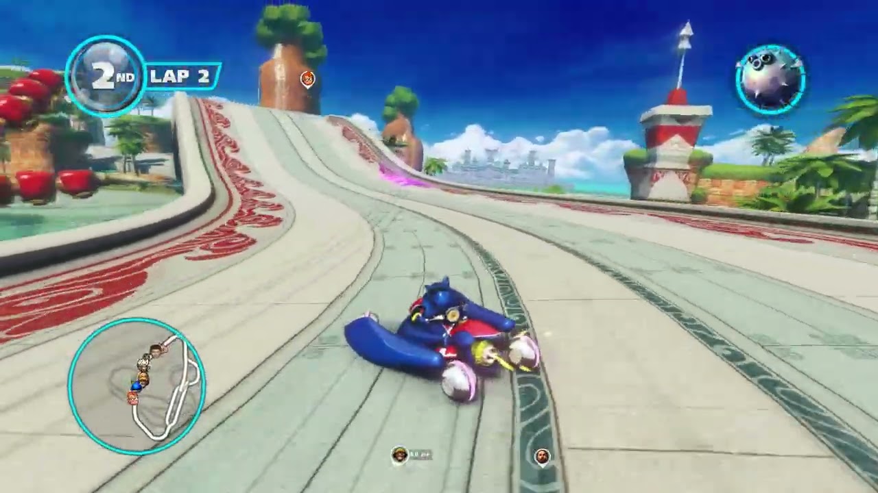 [Sonic & All-Stars Racing Transformed] Coastal Cruise [Ocean View] - Race - Expert 100%