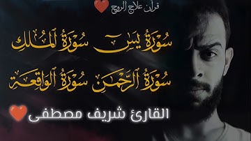 شريف مصطفى سورة الرزق والشفاء 🥰 سورة يس الرحمن الملك الواقعة 🤲 بنية الرزق والشفاء