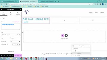 How to add elementor elements or widgets in a page