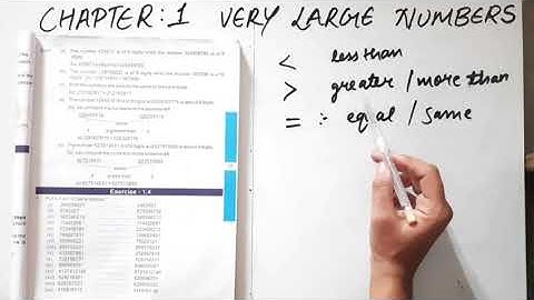 Class 5 maths chapter 1 Very large numbers Ex 1.3 and Ex 1.4