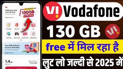Vi गारंटी 130 GB EXTRA DATA at JUST 1 क्लिक Away 📲 299 Above Recharge?